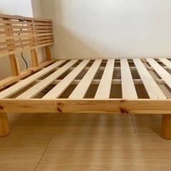 すのこベッド セミダブル 天然木フレームの画像