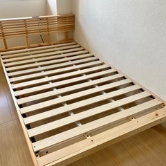 すのこベッド セミダブル 天然木フレーム