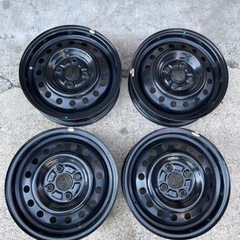 (英)14インチ スチールホイール 黒 4穴 14インチ アルミホイール 4本セット MT-C 4.5J 4穴 インセット45