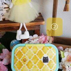 (ハンドメイド/①は売り切れ)ビタット+　猫　イエローの画像