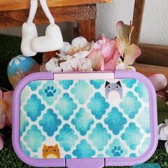 (ハンドメイド)ビタット+　猫　ブルーの画像