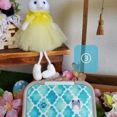 (ハンドメイド)ビタット+　猫　ブルーの画像