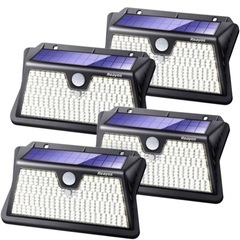 新品🌟283LED 4個 センサーライト ソーラーライト 屋外 ...