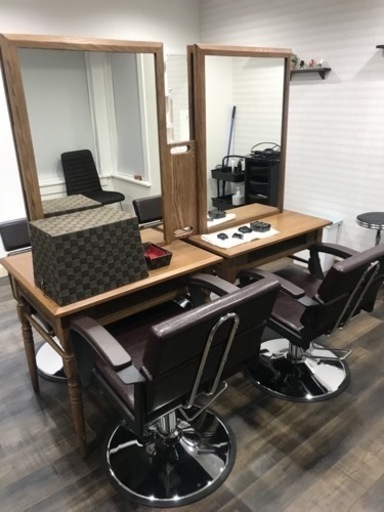【美品】両面ドレッサー　美容室【配送可能】