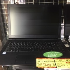 【店舗引き取りのみ】動作確認、清掃済み‼️TOSHIBA PB55BGAD4RAAD11 15.6インチ WIN11 PＲO 64BIT NJ 172