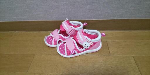 新品ミキハウスのサンダル 14.5cm