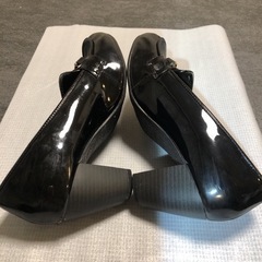 値下げ中　ローファー  黒　ヒール6cm  XL　ヌォーボ　NUOVOの画像