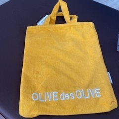 【新品】OLIVE des OLIVE 3点セット 黄色バック小物　リストバンドの画像