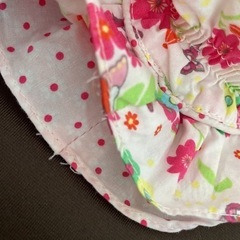 h&m 大人気！ベビー帽子　6ヶ月〜9ヶ月　花柄　ピンク 女の子かわいい帽子♡の画像