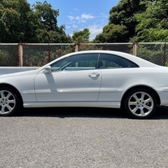 平成15年 ﻿メルセデスベンツ CLK320 ホワイト 走行4.7万キロ 一時抹消の画像