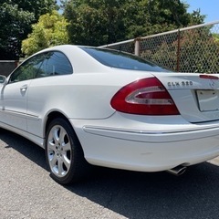 平成15年 ﻿メルセデスベンツ CLK320 ホワイト 走行4.7万キロ 一時抹消の画像
