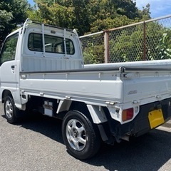 平成10年 サンバートラック KS4 ホワイト 4WD MT 走行11.2万キロ 車検対応可の画像