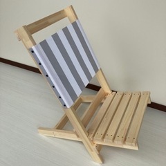 アウトドア風ローチェア　無塗装品