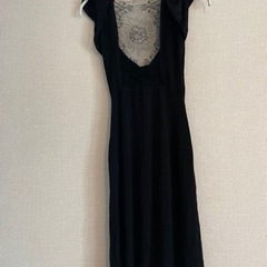 【美品】013 RED VALENTINOレースバックドレスの画像