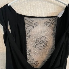 【美品】013 RED VALENTINOレースバックドレスの画像