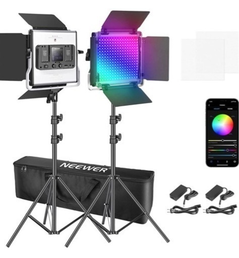 Neewer 660 RGB LEDビデオライト 写真ビデオ照明セット