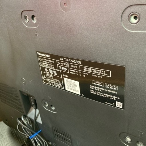 6ヵ月保証付！ Panasonic(パナソニック)LED液晶テレビTH-42AS600のご紹介！