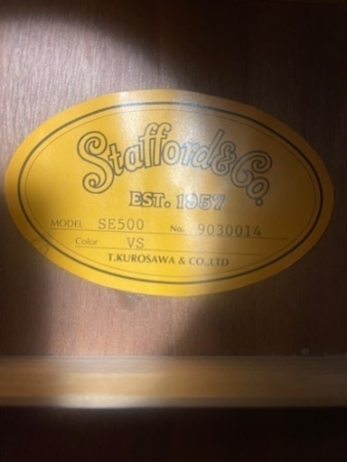 Stafford&Co. スタッフォード エレアコ ギター SE500