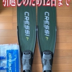 【Cressi】【1回のみ使用】クレッシイ ロングフィン