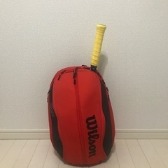 ★更に値下げしました！【比較的美品】Wilsonラケットバッグ(リュック)の画像