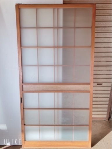 建具 古民家 ガラス戸 引き戸 4枚セット アンティーク お取引限定