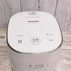 2019年製　炊飯器 SHARP シャープ KS-CF05B-W...