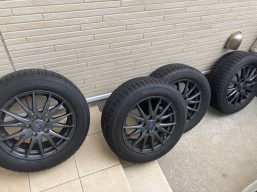 アルミホイール スタッドレスタイヤ　山あり205/60R16 16×6.5J インセット53 PCD114.3