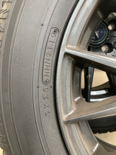 アルミホイール スタッドレスタイヤ　山あり205/60R16 16×6.5J インセット53 PCD114.3