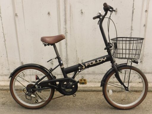 6段ギア&LEDオートライト 折りたたみ自転車 中古自転車　434