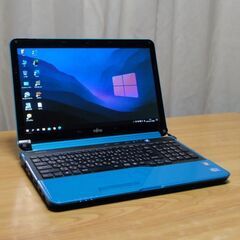 ご購入頂きました。爆速！超美品 富士通LIFE BOOK AH56/G 15.6インチCore i7 メモリー8GB SSD 240GB（新品）Win10 Home Office 2019 pro搭載 ブルーレイドライブ WiFi Webカメラ装備の画像