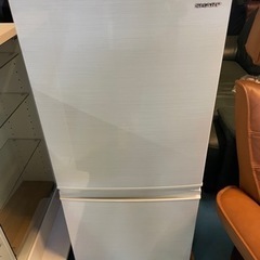 シャープ SHARP 2019年製 冷蔵庫(幅48.0cm) 137L つけかえどっちもドア 2ドア ホワイト系 SJ-D14E-W
