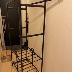 カインズ折りたたみランドリーラックパタラン ブラック