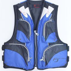 ★ 未使用品!! FINE JAPAN 大人用ライフジャケット フローティングベスト FV-6155 ブルー フリーサイズ 対応体重75kg以下 ホイッスル付 ★の画像