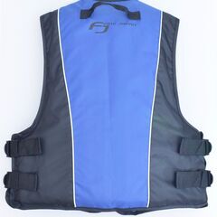 ★ 未使用品!! FINE JAPAN 大人用ライフジャケット フローティングベスト FV-6155 ブルー フリーサイズ 対応体重75kg以下 ホイッスル付 ★の画像