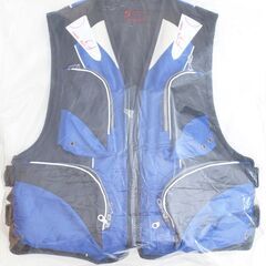 ★ 未使用品!! FINE JAPAN 大人用ライフジャケット フローティングベスト FV-6155 ブルー フリーサイズ 対応体重75kg以下 ホイッスル付 ★の画像