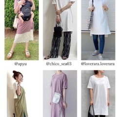 新品未使用　サイドスリット　チュニックTシャツの画像