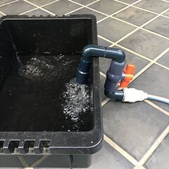【水槽給水ノズル】飼育容器への給水速度アップ しっかり掛けられるので安定しますの画像