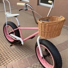 超レア！ピンクのBRONXファットバイク  ２０インチの画像
