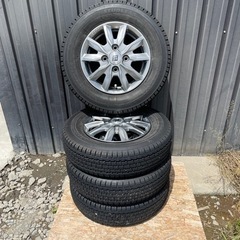 ②145/80R12  80/78N LT スタッドレスタイヤ  ブリヂストン　W300  アルミ美品