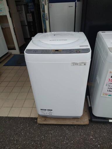★【シャープ 】全自動洗濯機  2019年製 6kg  [ES-GE6C]  【３ヶ月保証付き★送料に設置込み】自社配送時代引き可※現金、クレジット、スマホ決済対応※