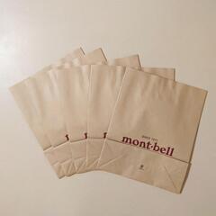 新品 mont-bell モンベル ショップ袋 紙袋 ショッパー 5枚セットの画像