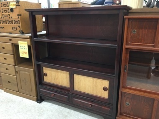 和風　飾り棚　茶棚