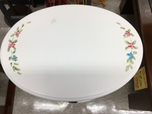 コンソールチェスト　白家具　薔薇