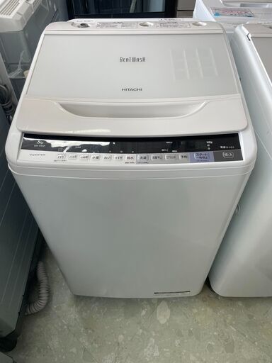 日立 8kg洗濯機 ビートウォッシュ  2017年製 リサイクルショップ宮崎屋住吉店22.7.8ｙ