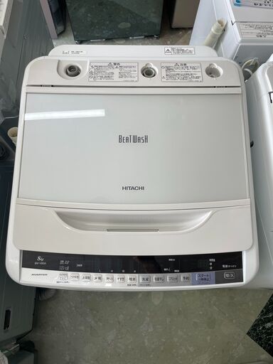 日立 8kg洗濯機 ビートウォッシュ  2017年製 リサイクルショップ宮崎屋住吉店22.7.8ｙ