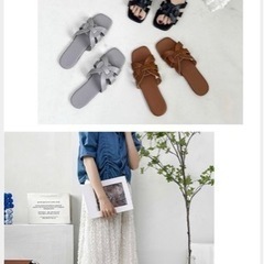 【新品】編み込みサンダル　ビーチサンダル　おしゃれ女子の画像
