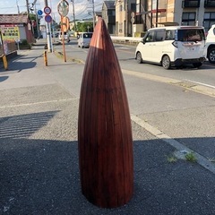 9月21日まで！★アジアン家具 お洒落 船の棚★ 高さ145㎝ 飾り棚 オープンシェルフ シェルフ 棚木製 ブラウンR040708 の画像