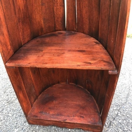 9月21日まで！★アジアン家具 お洒落 船の棚★ 高さ145㎝ 飾り棚 オープンシェルフ シェルフ 棚木製 ブラウンR040708