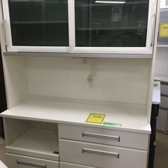 値下げしました!! 丸仙工業　キッチンボード　レンジボード　食器棚　収納キッチン　おしゃれ　幅133cm　クリーニング済　堺市　石津
