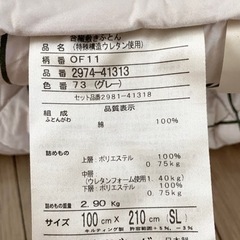 【西川ブランド】敷布団（SLシングルロング）の画像